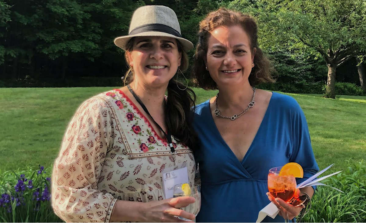 Margaret Cherin, manager of Marketing and Business Operations at Chesterwood and Anastasia Stanmeyer, editor of Berkshire Magazine.