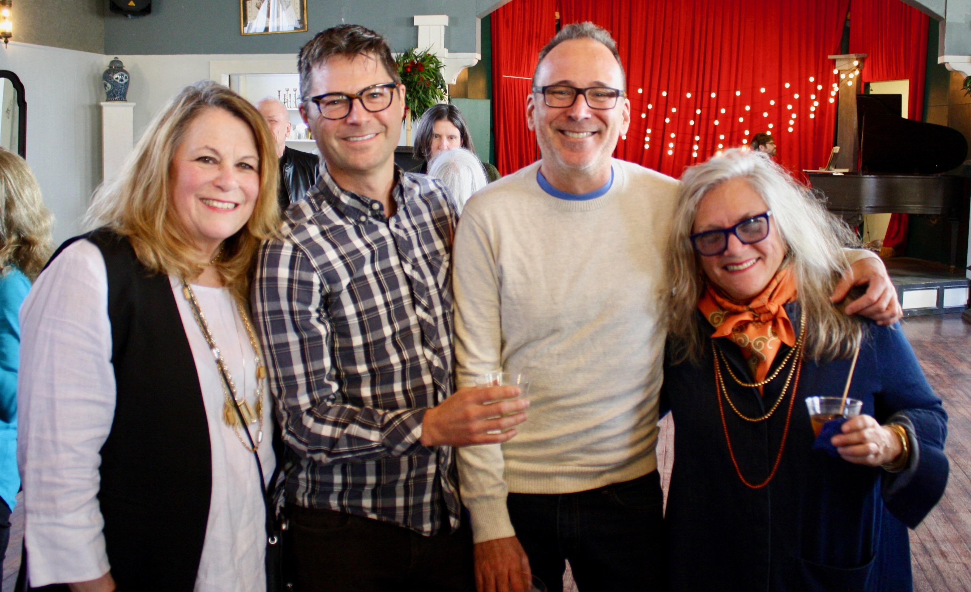 Christine Jones, HLF web designer Tod Wohlfarth, director of innovation at Marist Poll Jay DeDapper and HLF co-founder and president&nbsp;Susan Simon.