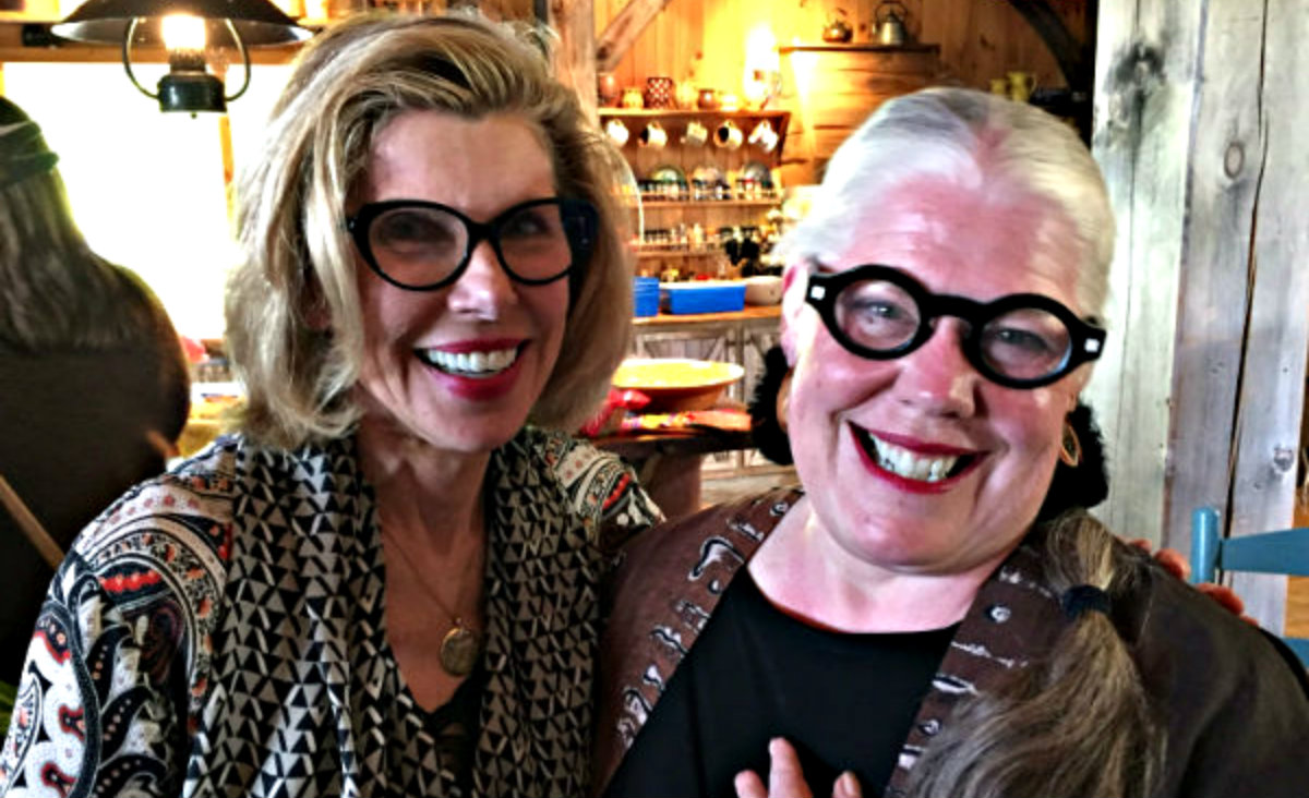 Guest of honor Christine Baranski with event host Diane Meier.