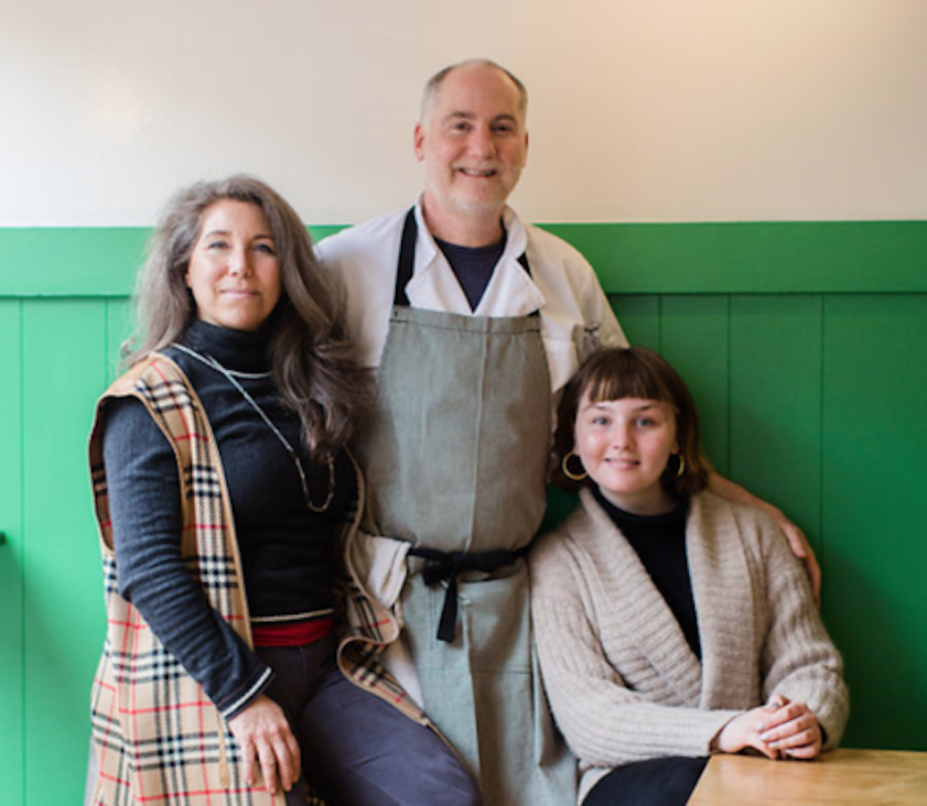 Christopher with his daughter, Zoe, and wife, Nicole
