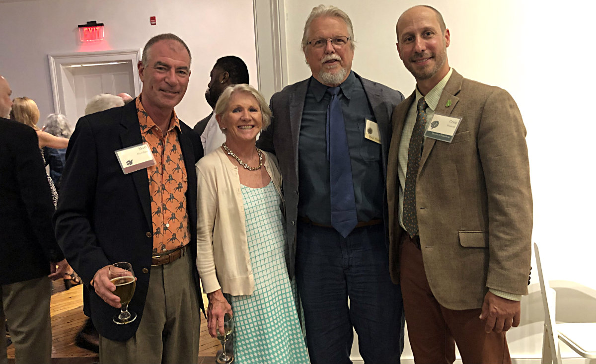 Matt and Amy Davison, Clay Hiles and Craig Westcott, the CLC&#39;s director of philanthropy