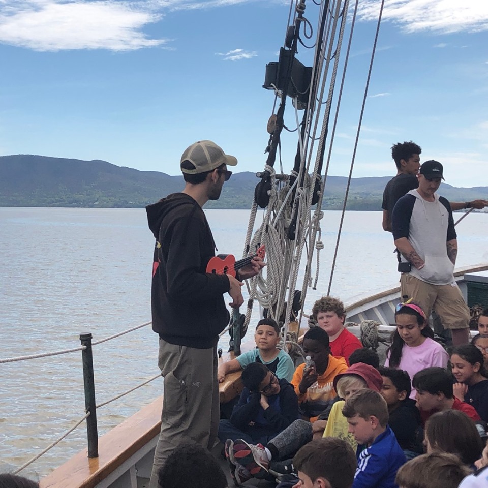 A classroom like no other:&nbsp;Proceeds from Chefs for Clearwater directly fund environmental education onboard the Sloop Clearwater.