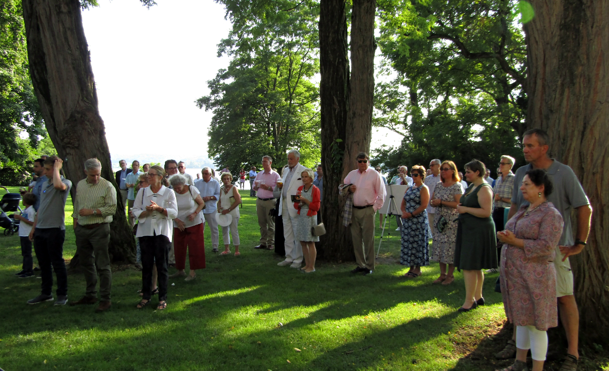 ...the crowd watches.