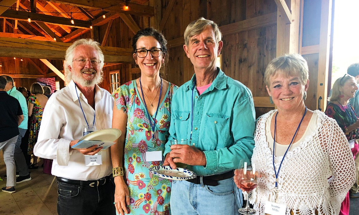 Donald Cook, a volunteer on VIM&#39;s behavior health team; Chrstine Martin, Scott MacKenzie, and Scottie Mills, a nurse who also volunteers at VIM