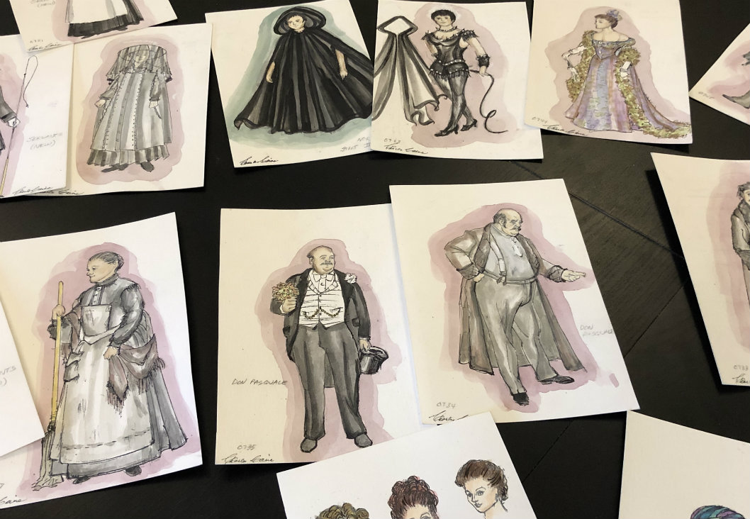 Illustrations for this summer&#39;s Berkshire Opera Festival production of "Don Pasquale."