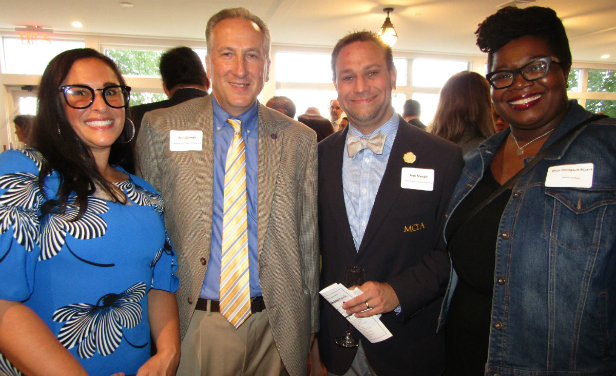 1Berkshire board member Danielle Gonzalez; Bob Ziomek and Josh Mendel, both of MCLA; and Rhon Manigault-Bryant.