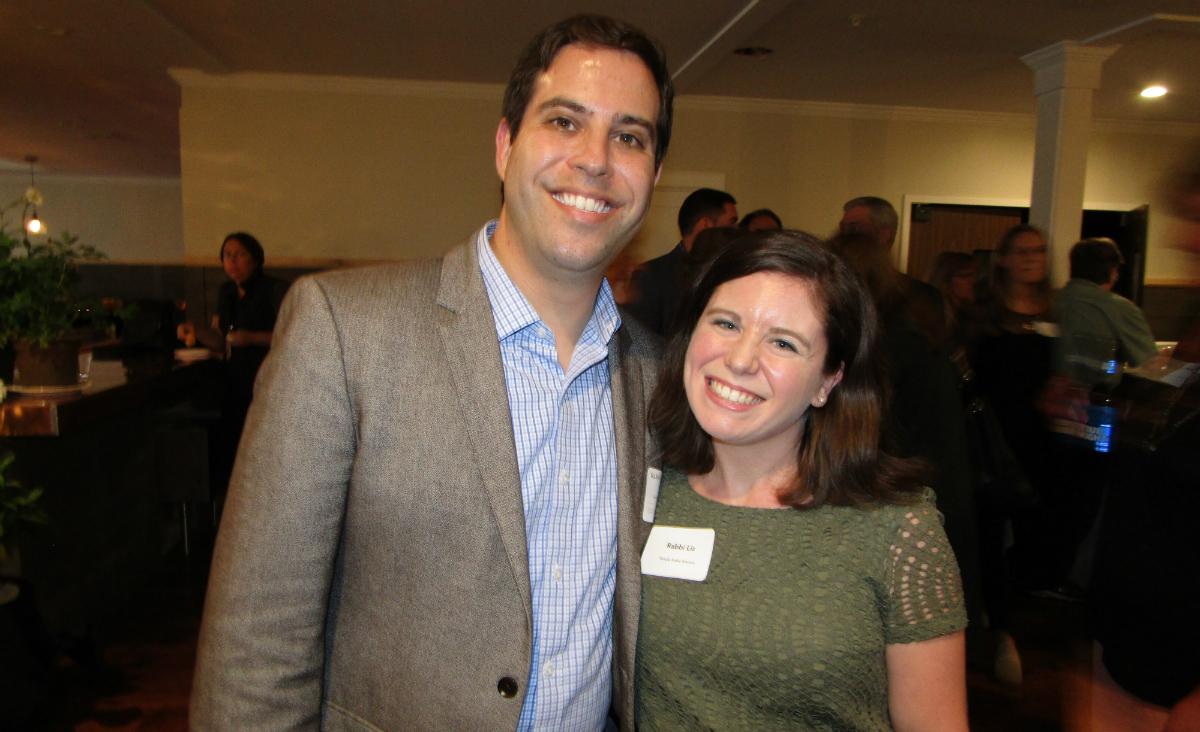 "Under 40 Change Maker" finalist&nbsp;Rabbi Neil Hirsch and Rabbi Liz Hirsch.