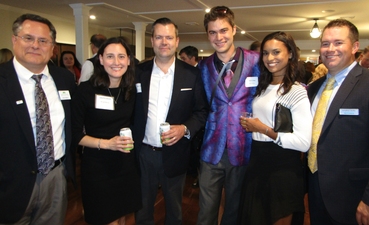 Chris Moon, "Under 40 Change Maker" finalist Mindi Morin, Max Scherff, Devin Shea, Brooke Bridges and 1Berkshire President and CEO Jonathan Butler.