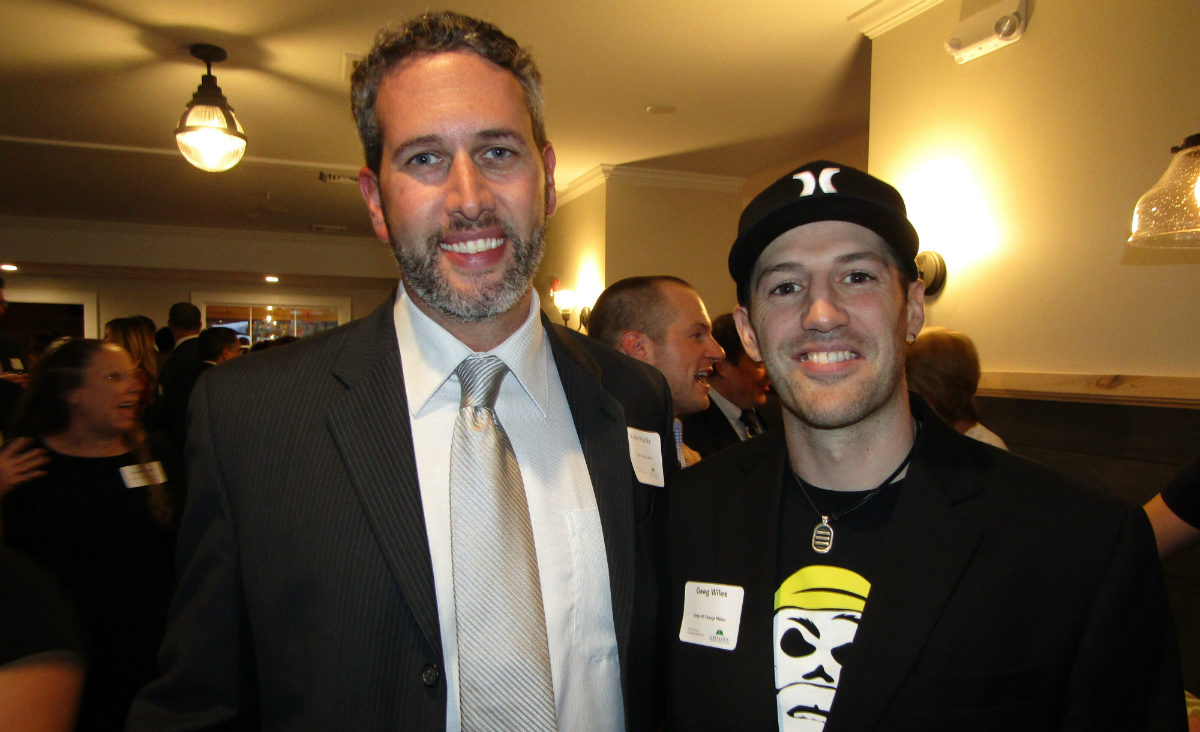 "Under 40 Change Maker" finalists Colin Ovitsky and Geeg Wiles.