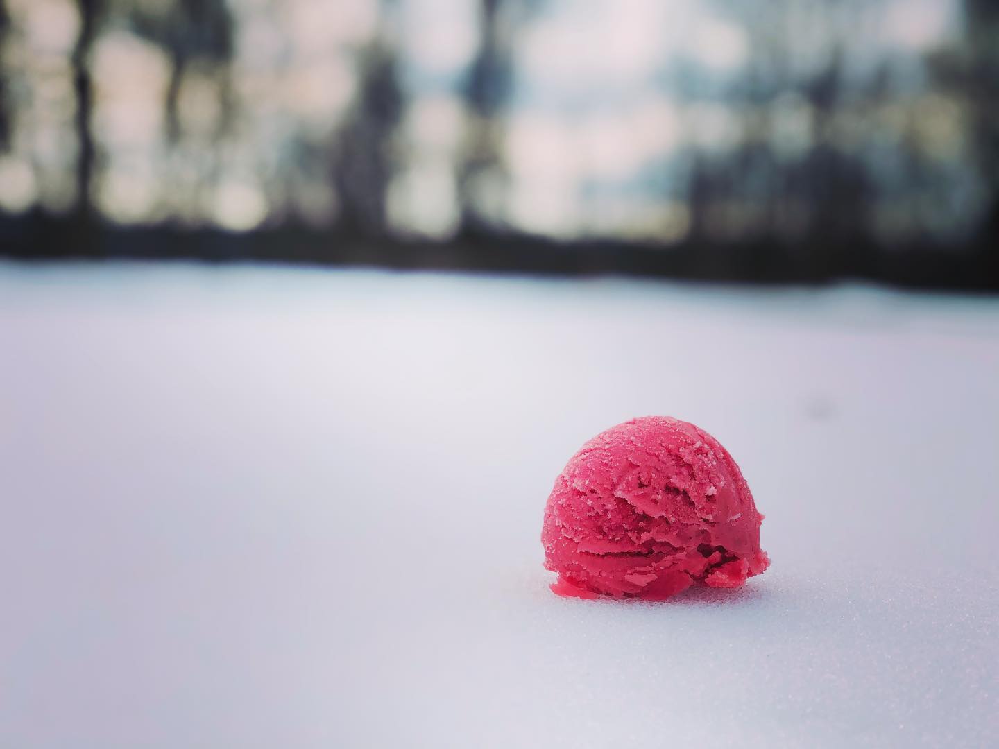 Blood orange mint ice cream