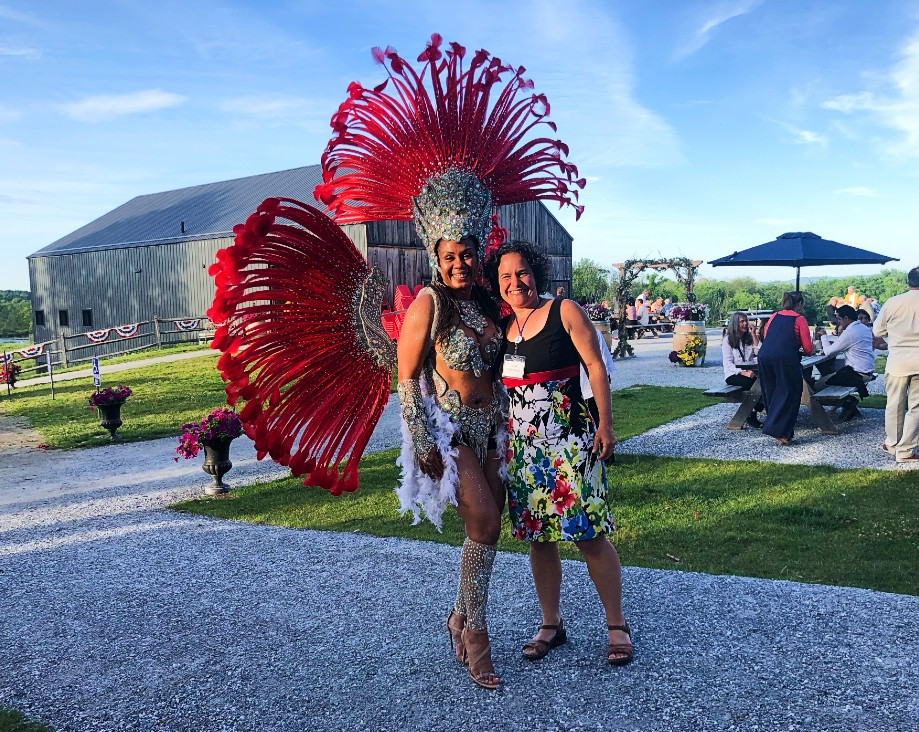 Dancer Luana Dias David and VIM Executive Director Ilana Steinhauer