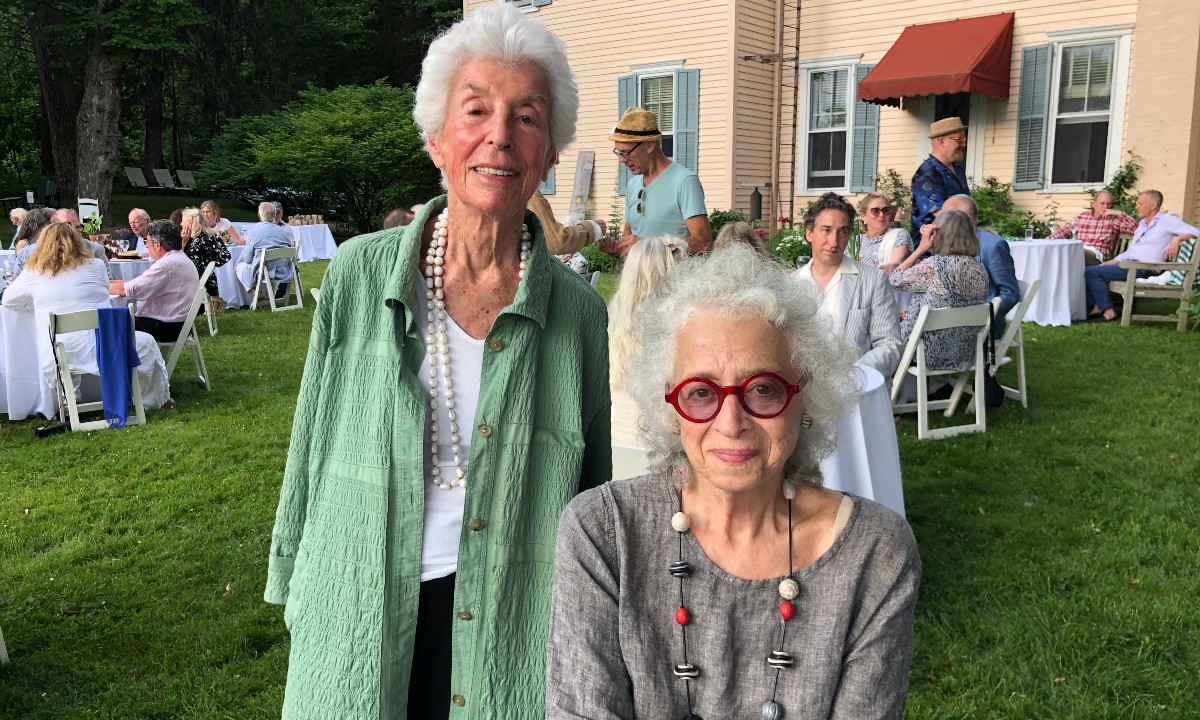 Hostess Joan Davidson and Myrna Sameth