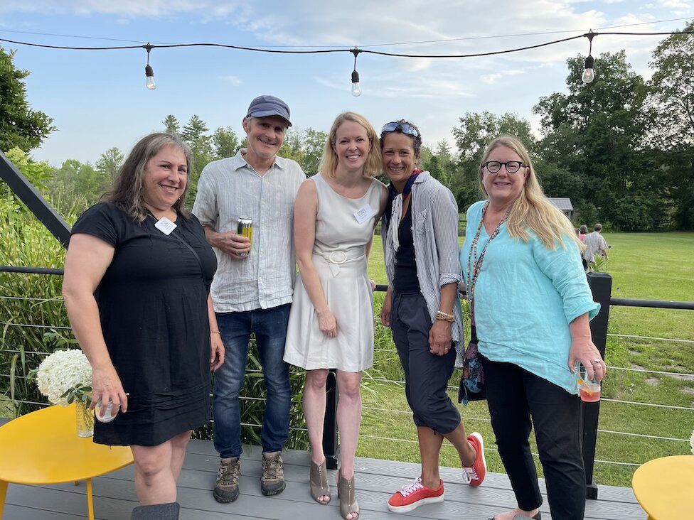Education Director Deb Sarlin, David Doyle, Development Manager Amy Truax, Mari Doyle and Katherin von Haefen, director of community impact at Berkshire United Way