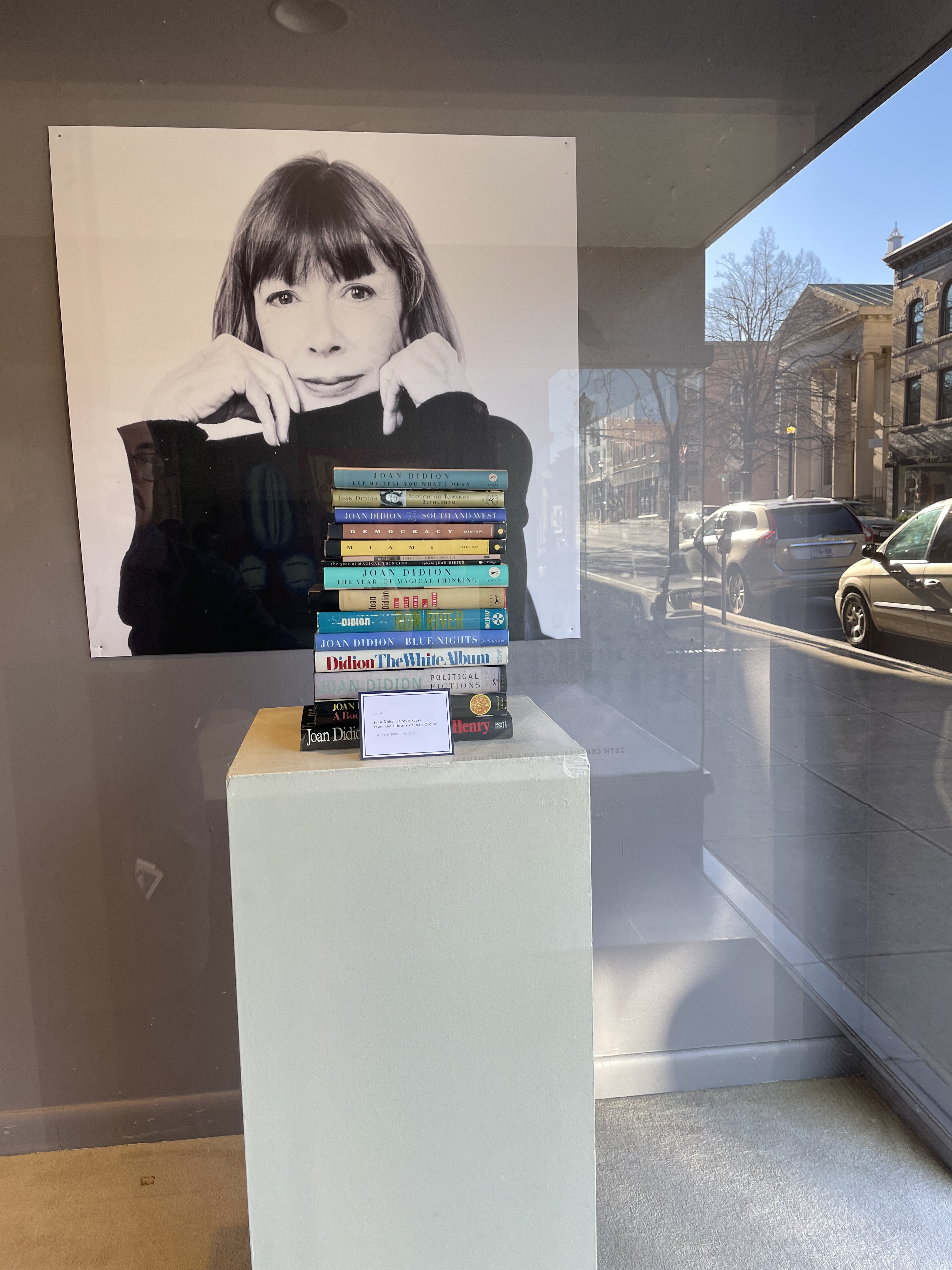 Joan&nbsp;Didion&#39;s copies of her own books, up for auction at Stair Galleries in Hudson