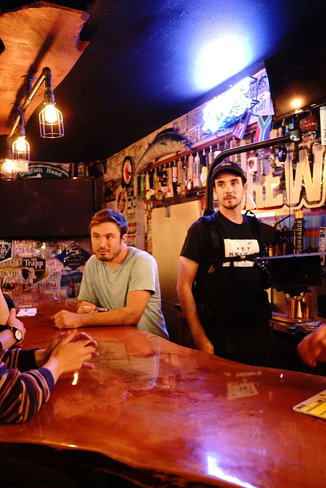 Writer/director Christian Frelinghuysen and DP Andrew Percival at Bagel &amp; Brew&nbsp;(photo by&nbsp;Emilija Baksys)