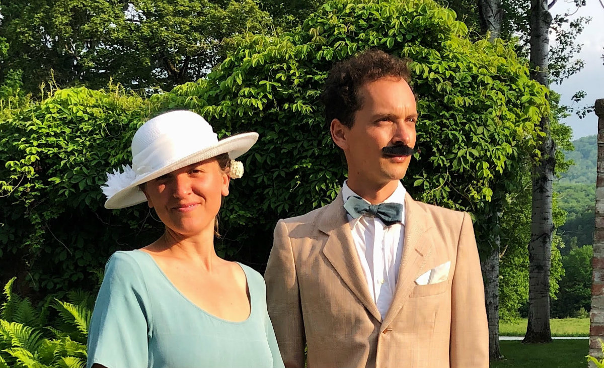 Markus Weinfurter and Doria Bramante portrayed Daniel Chester French and his wife, Mary.