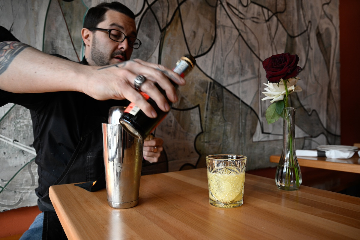 Mixologist Auron Stark says a lot of love goes into crafting&nbsp;his cocktails.