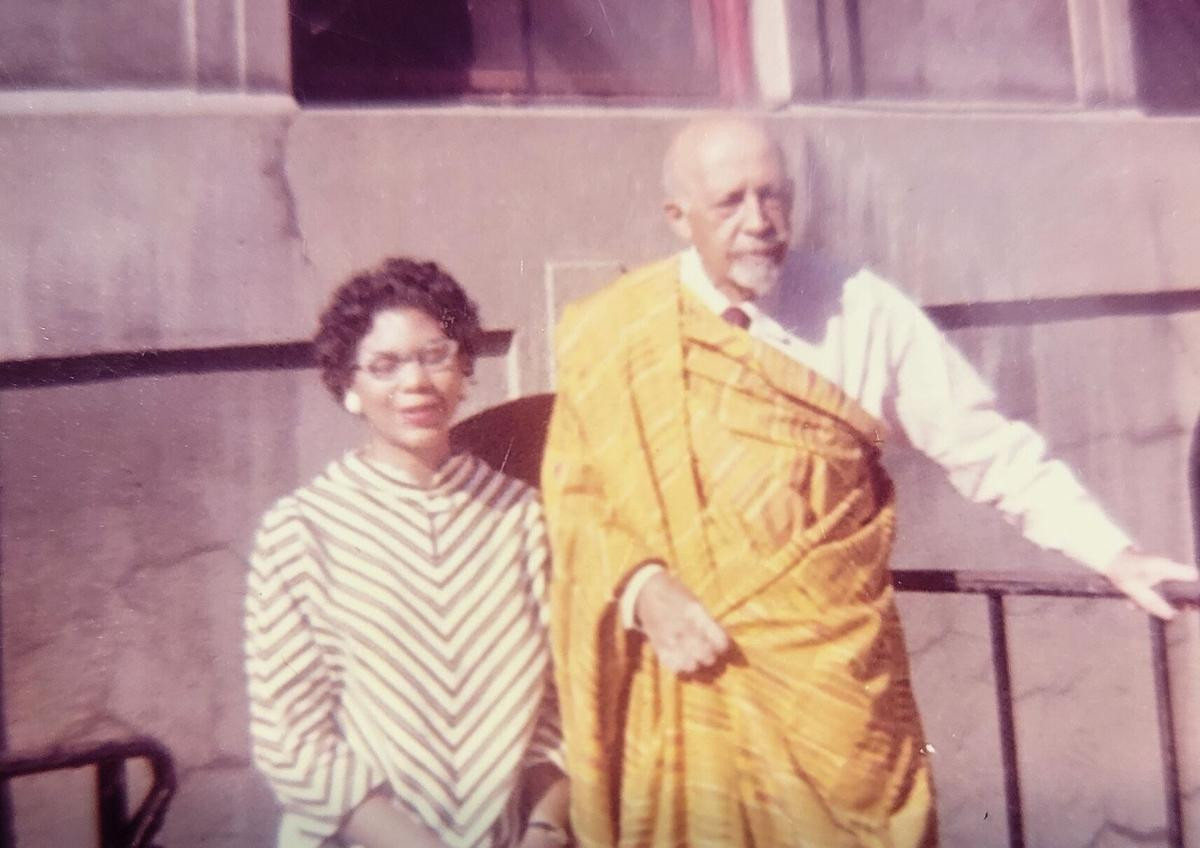 Dr. Yolande "Du Bois" Williams Irvin with her grandfather W.E.B Du Bois at&nbsp;Arthur Miller&#39;s house in the 1950s

Photos provided by BRIDGE