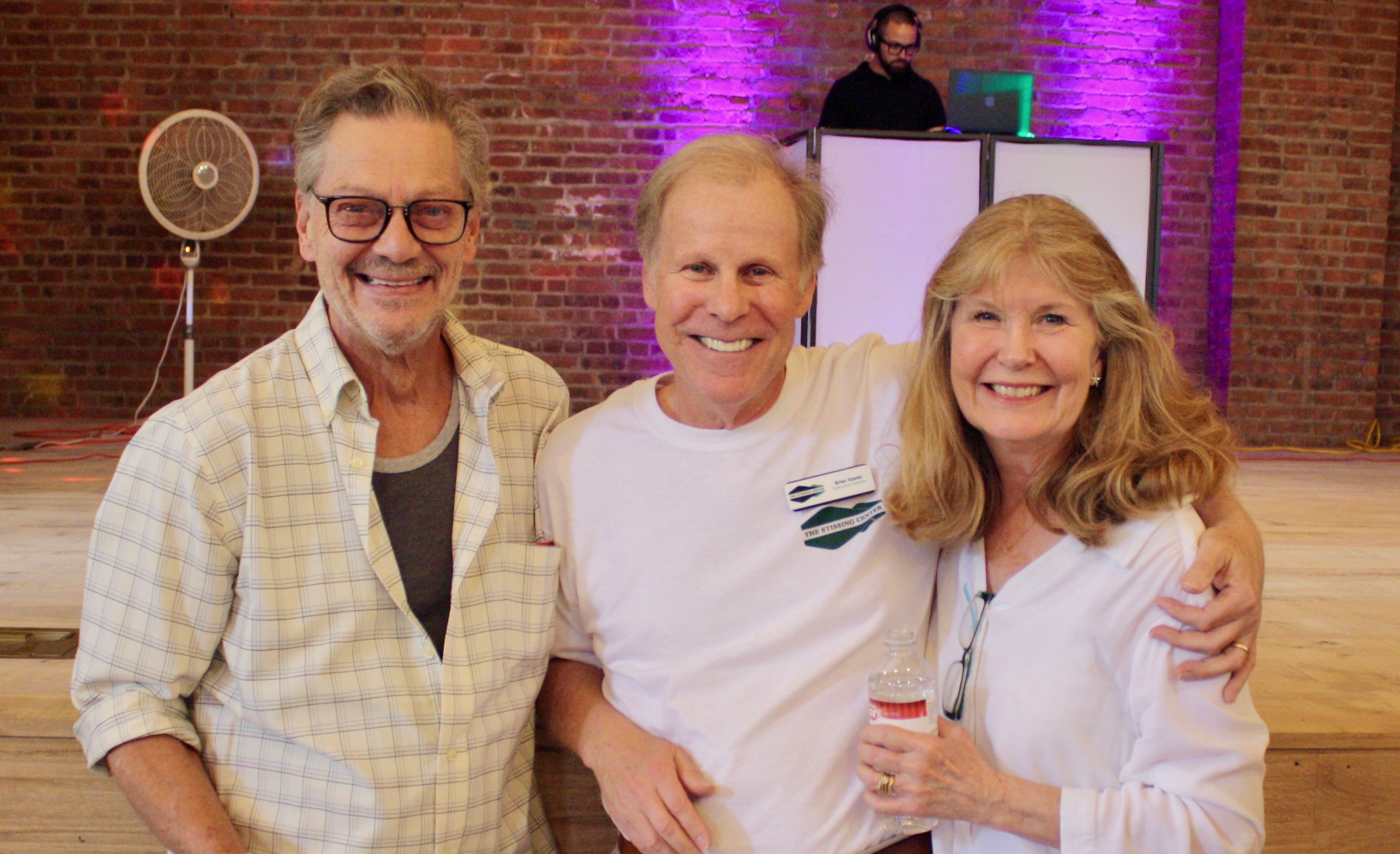 Theyer Durell, Stissing Center Executive Director Brian Keeler, and Peg Keeler