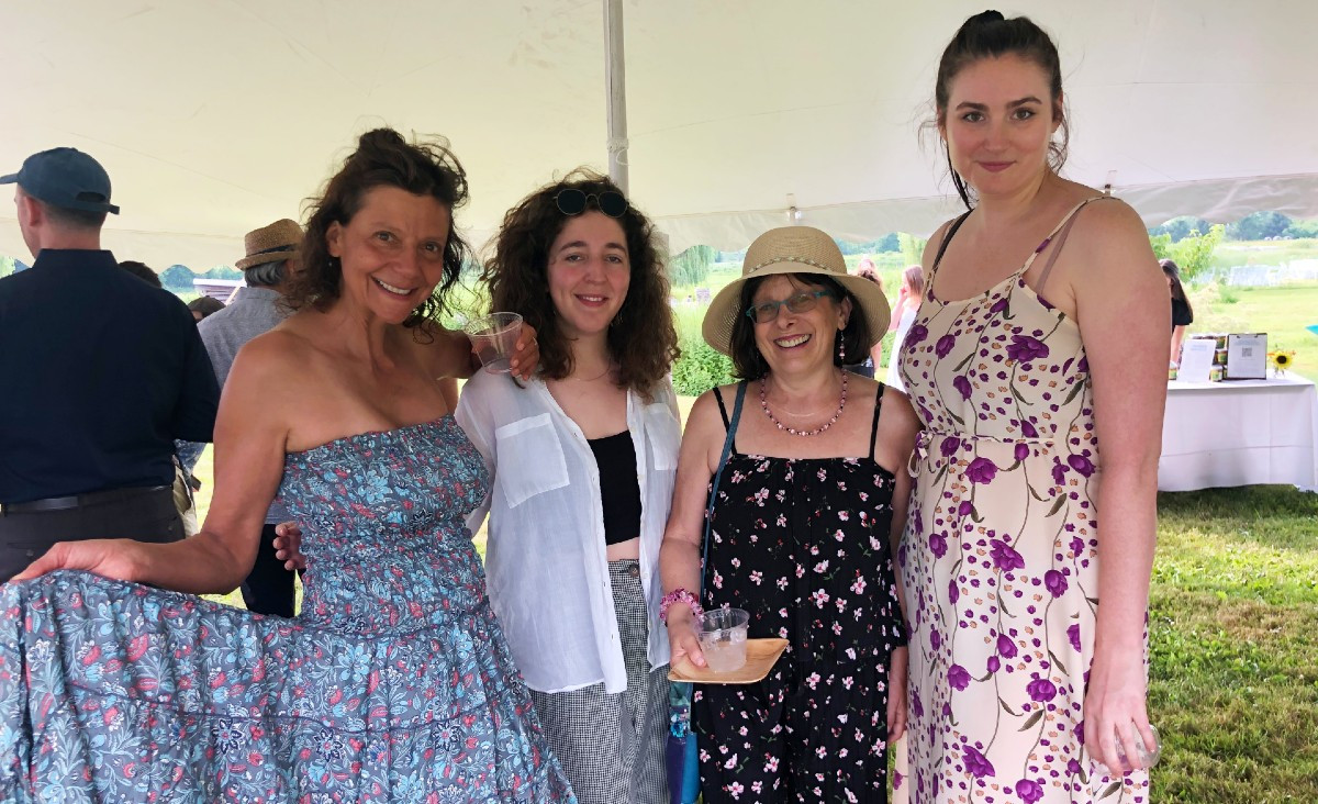 Anita Durst, founder of Chashama; Remy Knopf of Chashama; Cheryl Dolinger Brown, a NYC psychotherapist; and&nbsp;Maurya Brennan, also on the Chashama team