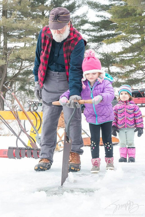 Ice harvesting with Dennis Picard Ice harvesting with Dennis Picard