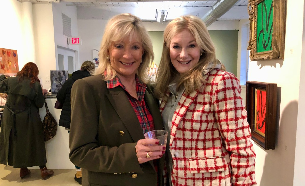 Gallery owner Jane Eckert and Ellen Beck, director of development at Berkshire Theatre Group.