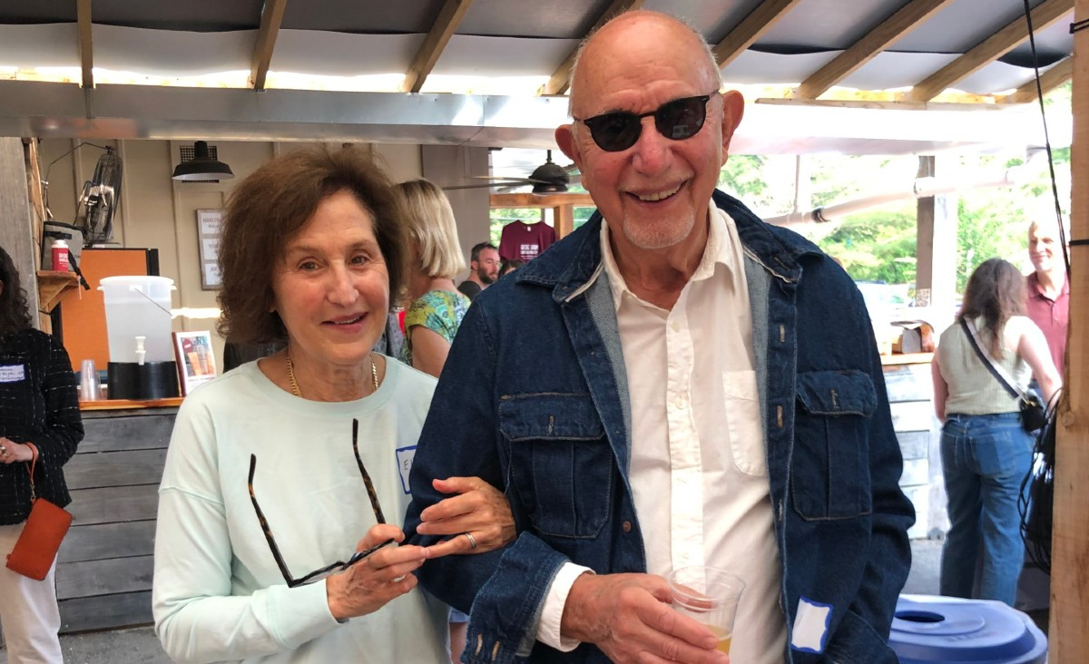 Ellen Rudley&nbsp;and Neil Fox, author of What&#39;s On the Board?