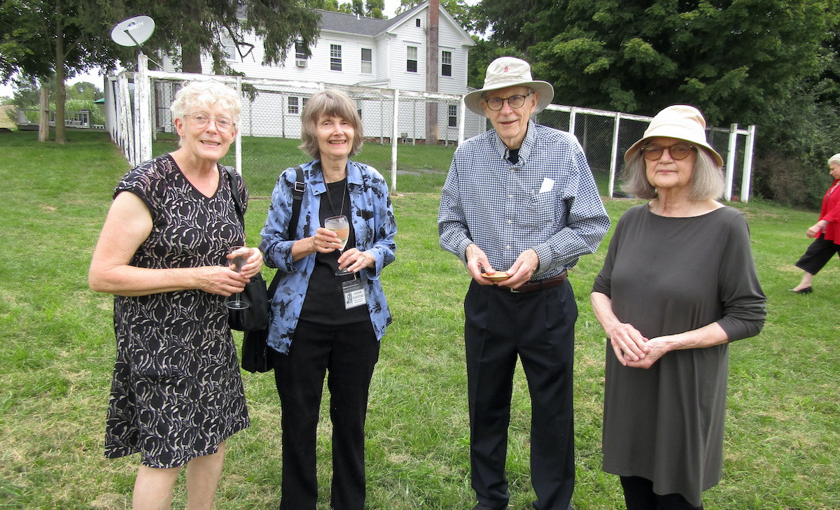 Hannah Leckman, gala committee member Susan Gaustad, Parry Teasdale, and Carol Vontobel Hannah Leckman, gala committee member Susan Gaustad, Parry Teasdale, and Carol Vontobel