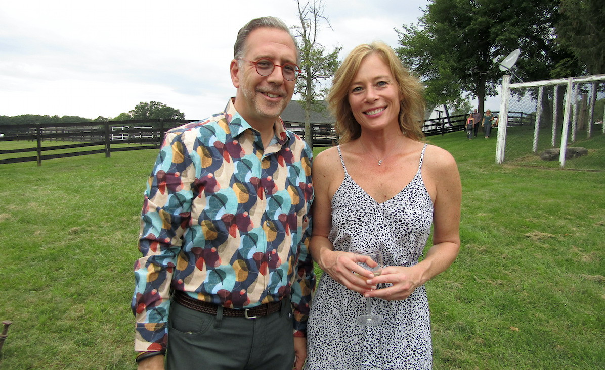 Art Omi Co-Executive Director Gavin Berger and artist Kinga Czerska Art Omi Co-Executive Director Gavin Berger and artist Kinga Czerska