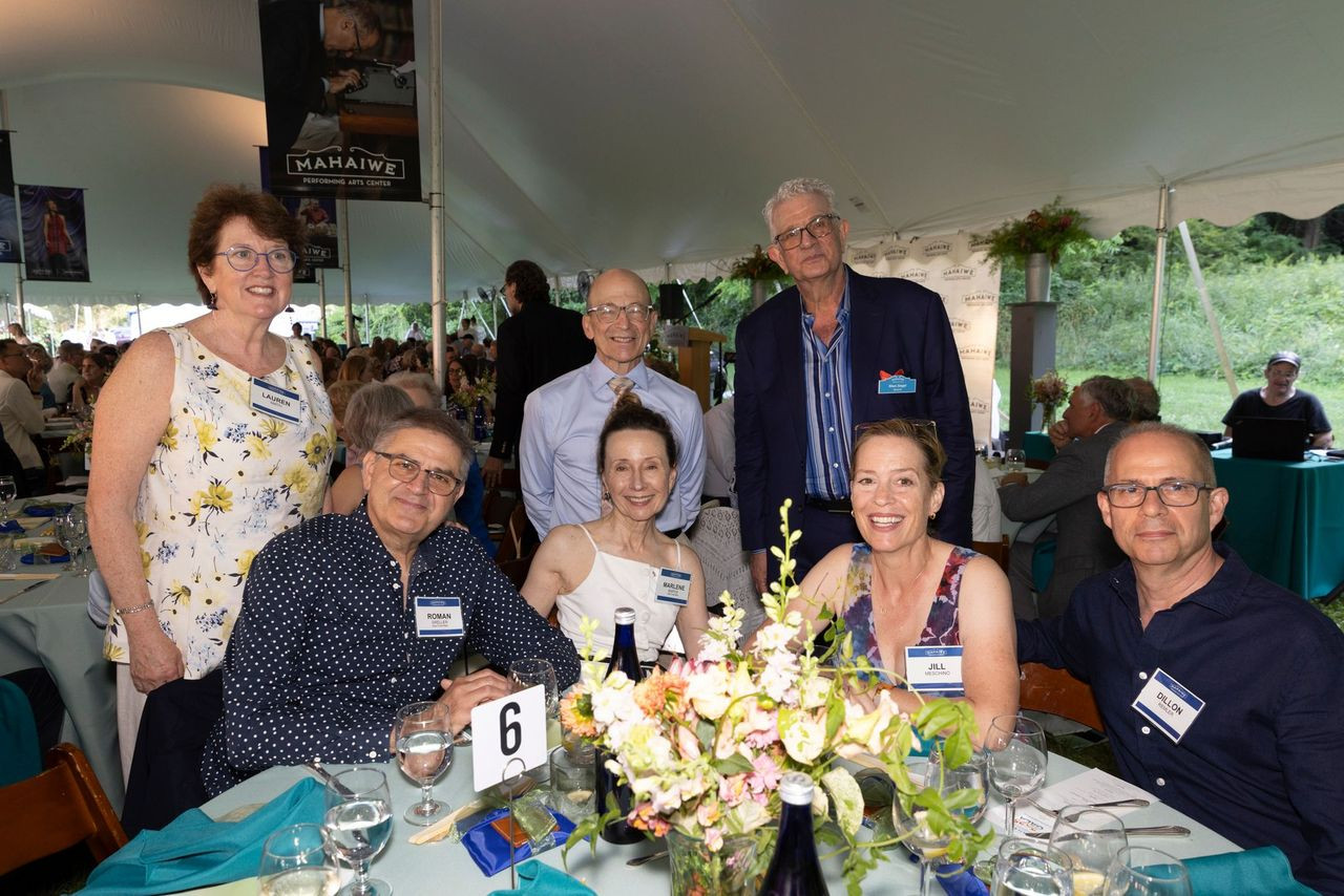 Back row: Lauren Smith, Gala Committee Member Andrew Traines, Board and Gala Committee member Marc Siegel. Front row: Gala Committee members Roman Greller and Marlene Bartos, Jill Meschino, and Dillon Remler.