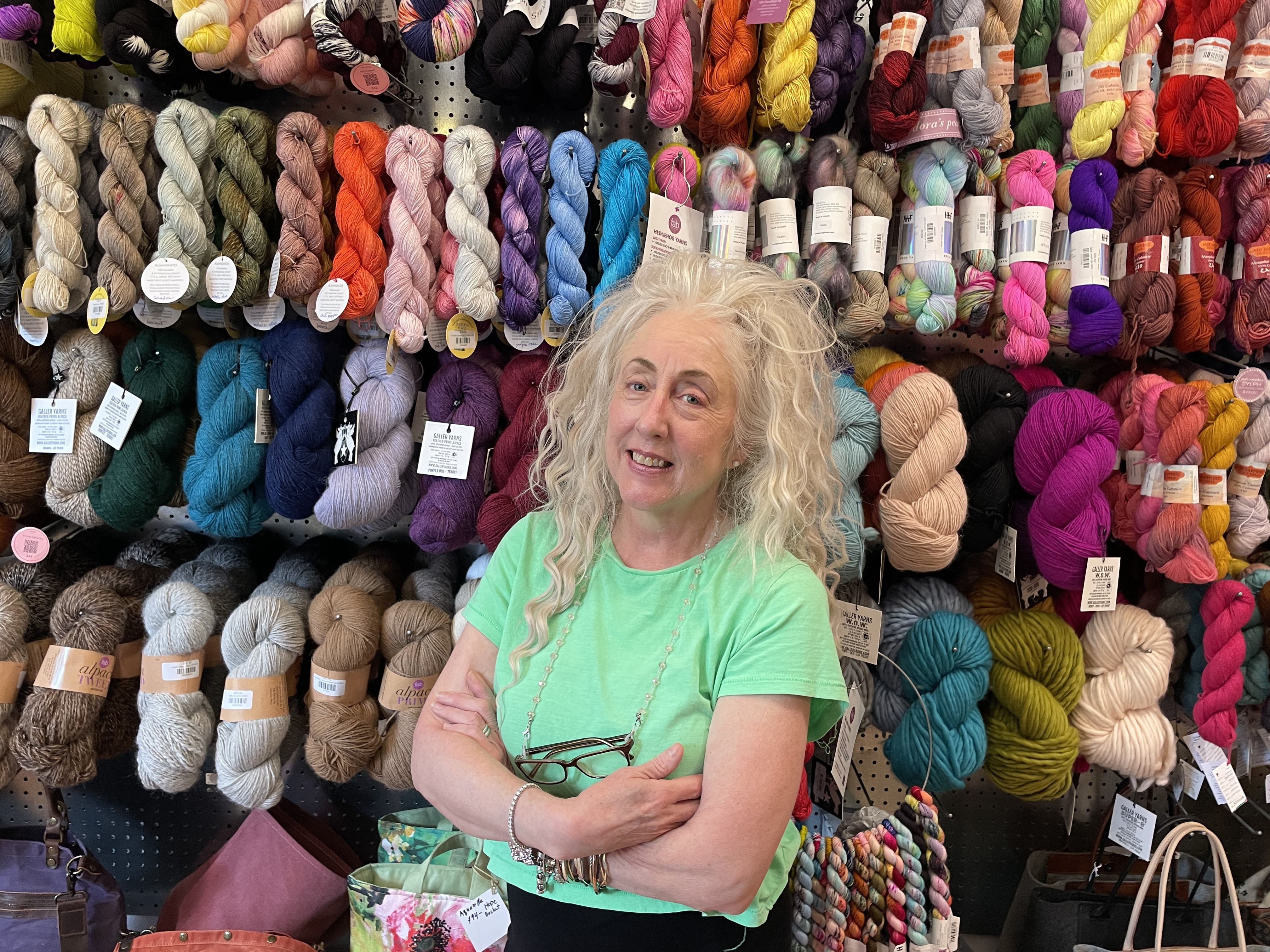 Fabulous Yarn's owner Judy Schmitz Fabulous Yarn's owner Judy Schmitz