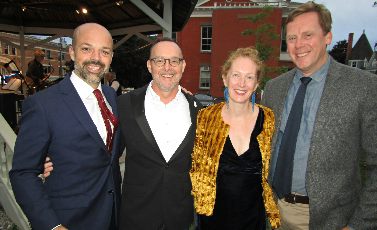 Mass. State Senator Adam Hinds, Dr. Andrew Beckwith, Meg St. John and Dr. Jeffrey St. John