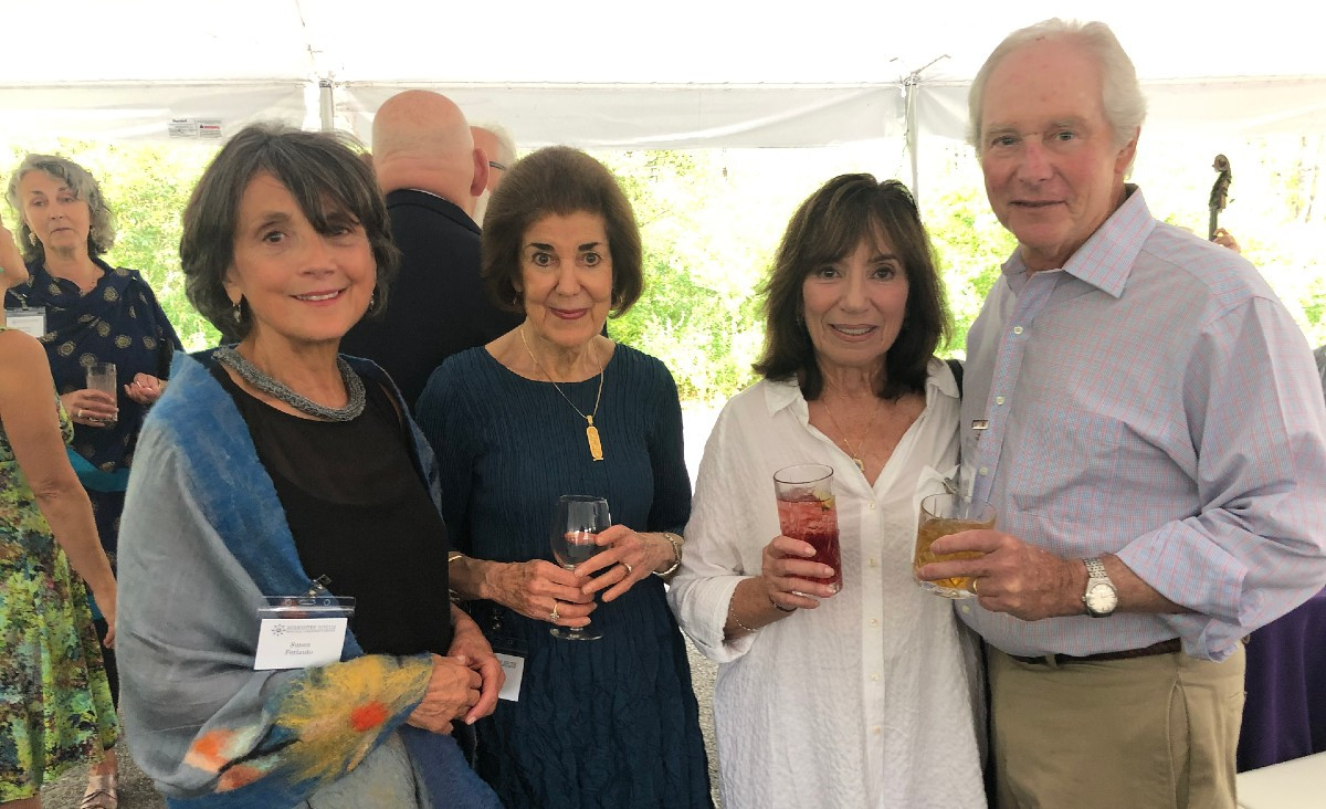 Susan Ferlauto, a board member; Barbara Manring, interim chair; Joyce Reisman, and Tom Sachs