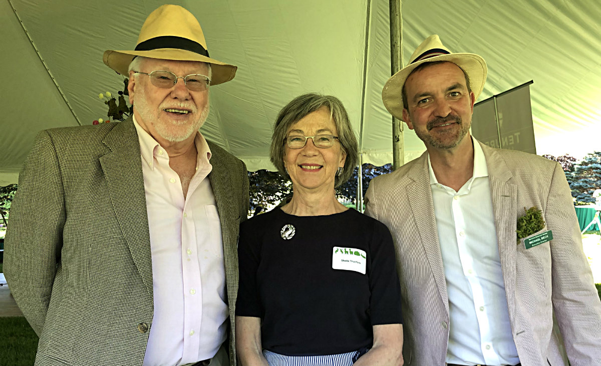 Stone House Properties owners Randy and Sheila Thunfors with BBG Executive Director Michael Beck. Stone House Properties owners Randy and Sheila Thunfors with BBG Executive Director Michael Beck.