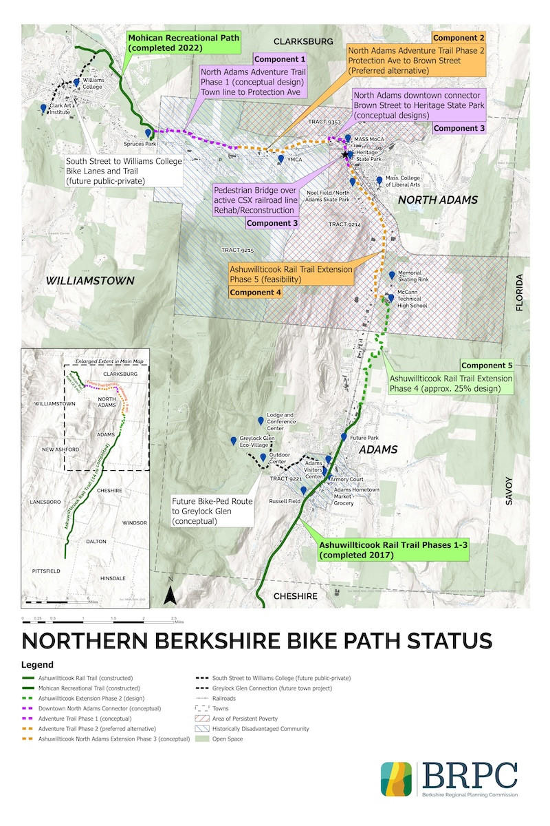 A map of the projected route provided by BRPC A map of the projected route provided by BRPC