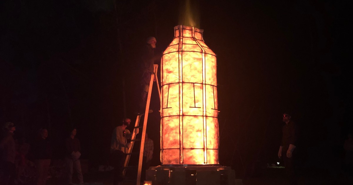 Andres Allik begins loosening the petals.