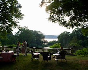 A spectacular view of the Hudson River from the lawn of Montgomery Place. A spectacular view of the Hudson River from the lawn of Montgomery Place.