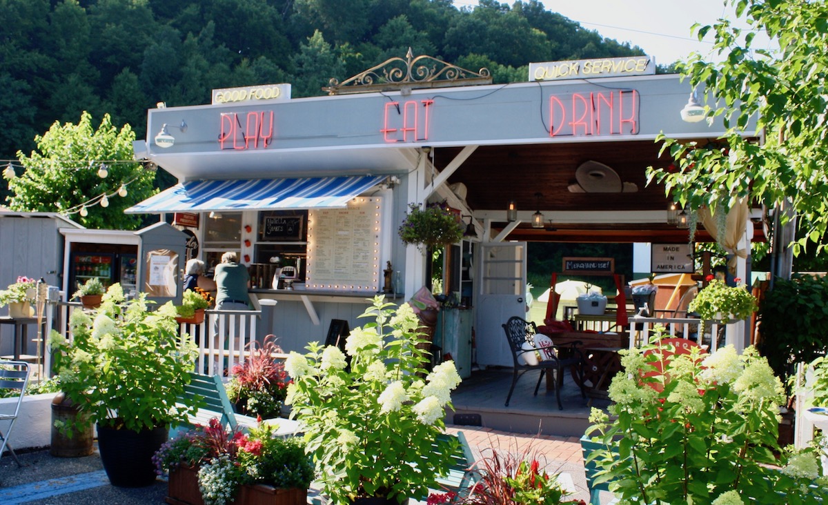 The concession stand at the Four Brothers Drive-In.