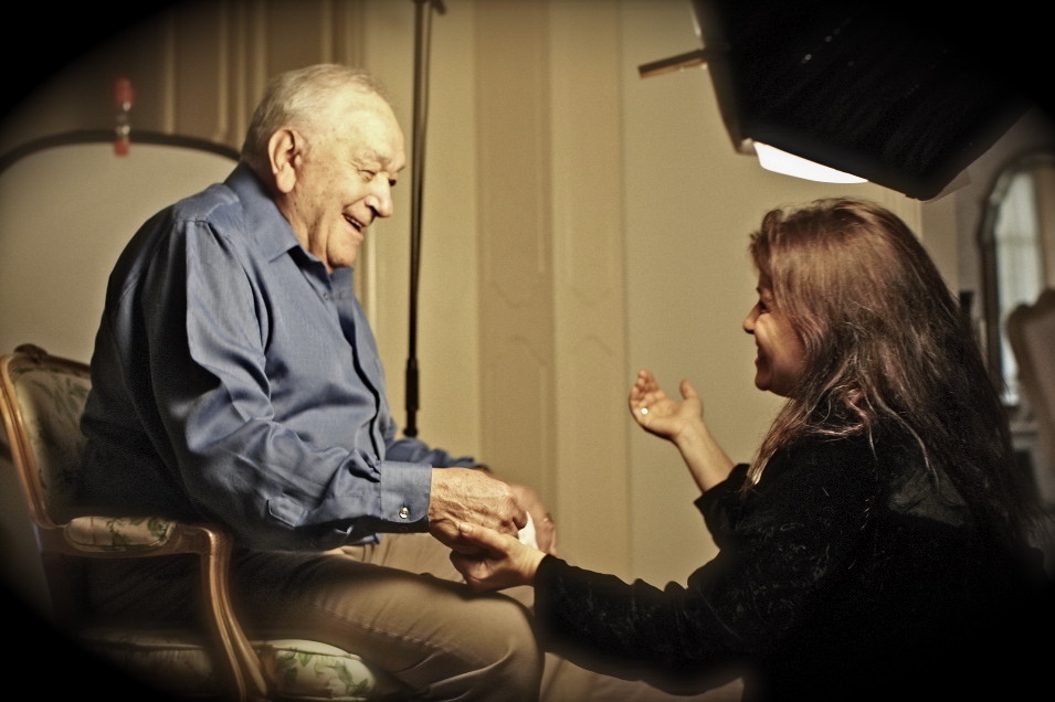 "Four Winters" director/producer Julia Mintz with WWII partisan Michael Stoll "Four Winters" director/producer Julia Mintz with WWII partisan Michael Stoll