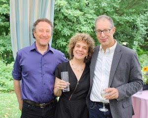 Jim Friedlich, artist Melisa Stern and Bard Classics Professor James Romm. Jim Friedlich, artist Melisa Stern and Bard Classics Professor James Romm.