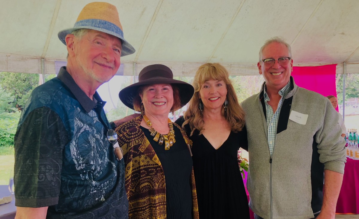 Gerry Fultz, Claudia Perles, Elizabeth Aspenlieder, actress and the Company&#39;s director of business sponsorships and&nbsp;special events,&nbsp;and Mark Farrell