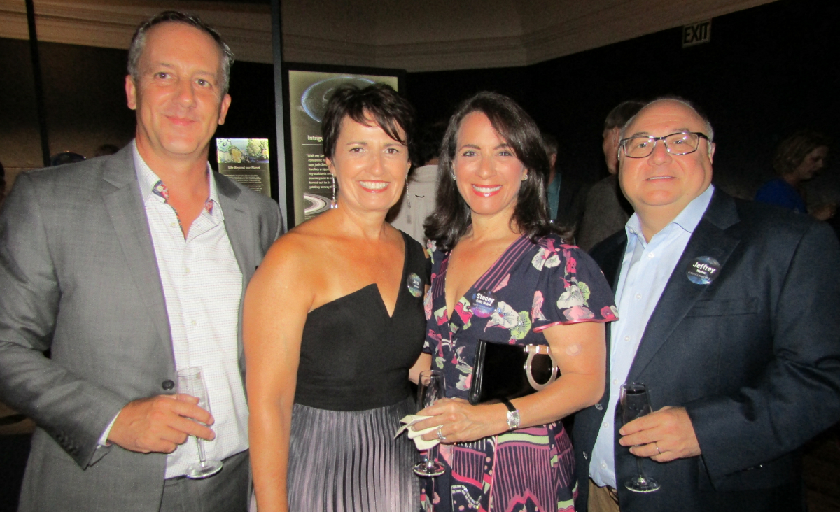 Museum trustee Bill Hines, Jen Hines, board vice president Stacey Gillis Weber and Jeff Weber.