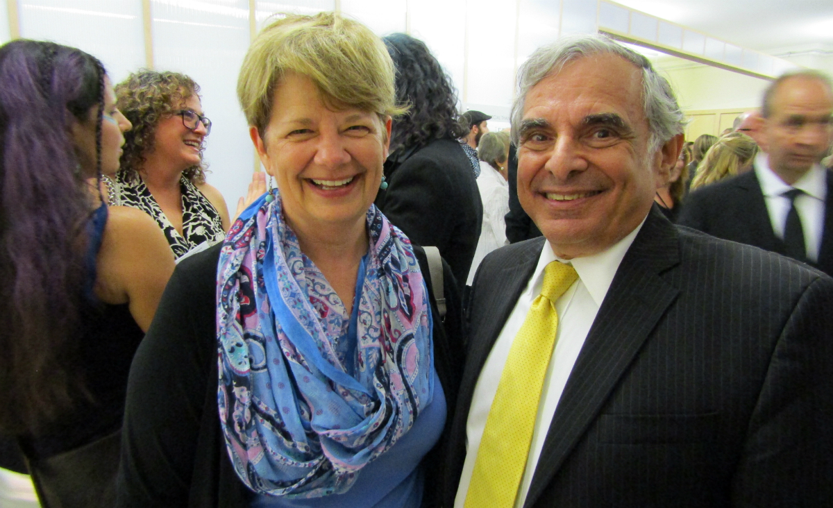 Berkshire Community College President Ellen Kennedy and attorney Mark Gold.