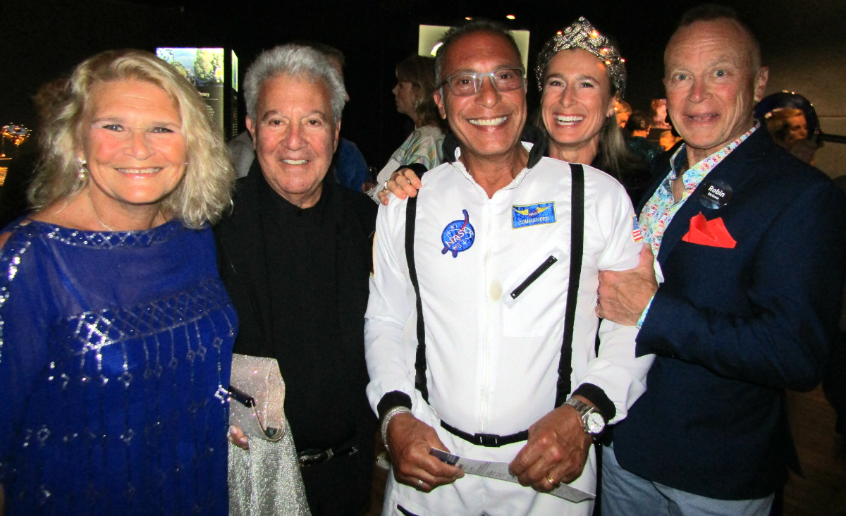 Helice and Steven Picheny with "astronaut" Tony Schifano, Cory Schifano and Robin McGraw.