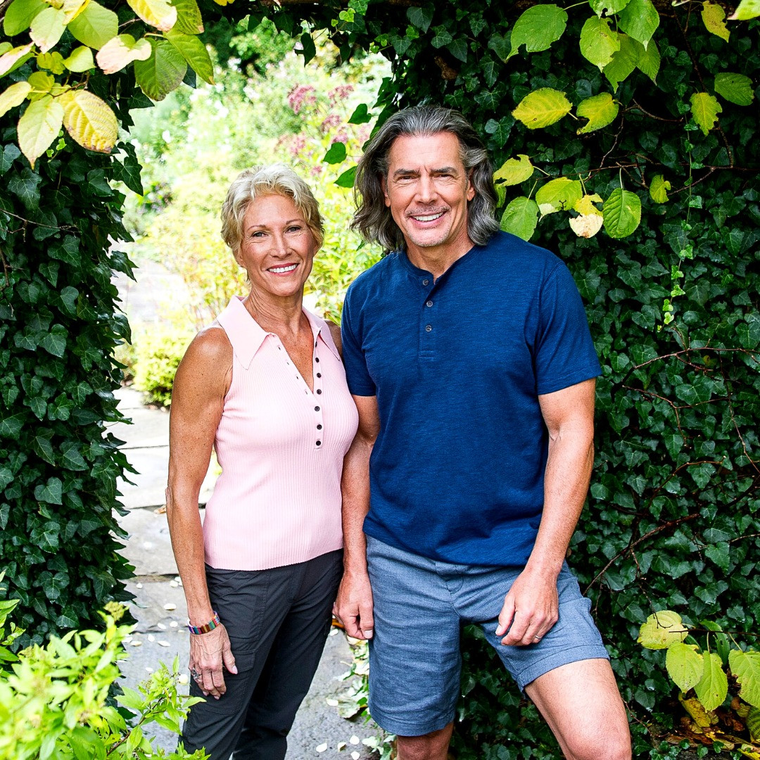 Expert gardener Madeline Hooper and fitness trainer&nbsp;Jeff Hughes, Columbia County locals and&nbsp;hosts of "GardenFit" on PBS&nbsp;