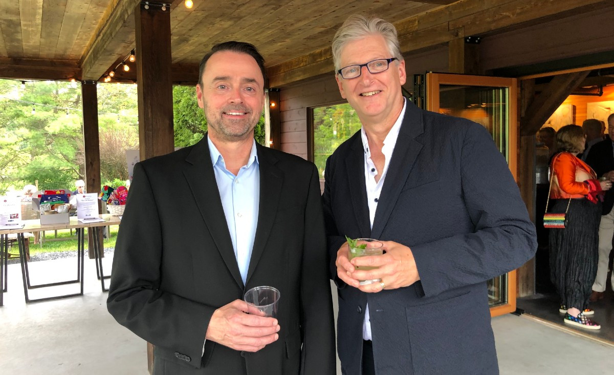 Brian Garman, artistic director and festival co-founder, with John O&#39;Brien, treasurer of the board