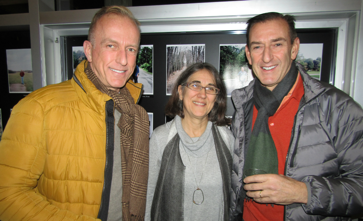 Greg Deligdisch, Art Omi director Ruth Adams and Tom Cohn