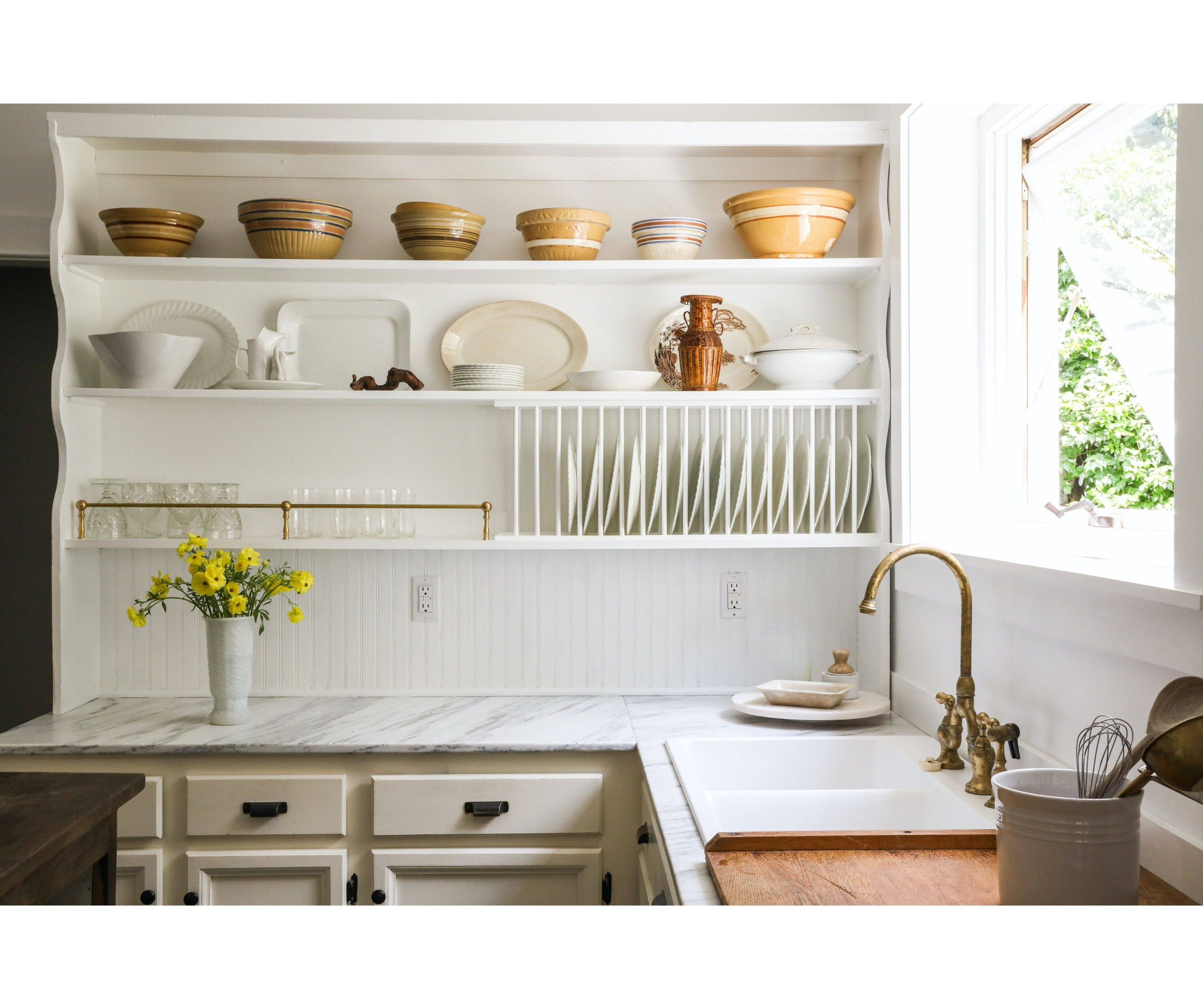 Goodman&#39;s self-renovated kitchen in Hudson. Photo credit: Anthony D&#39;Argenzio