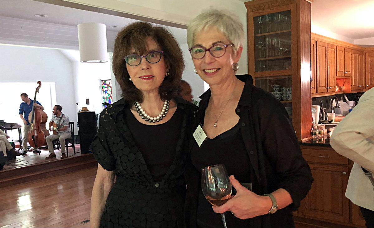 Carolyn Setlow, who is on the board of The Judy Black Park and Memorial Gardens, and Barbara Gold