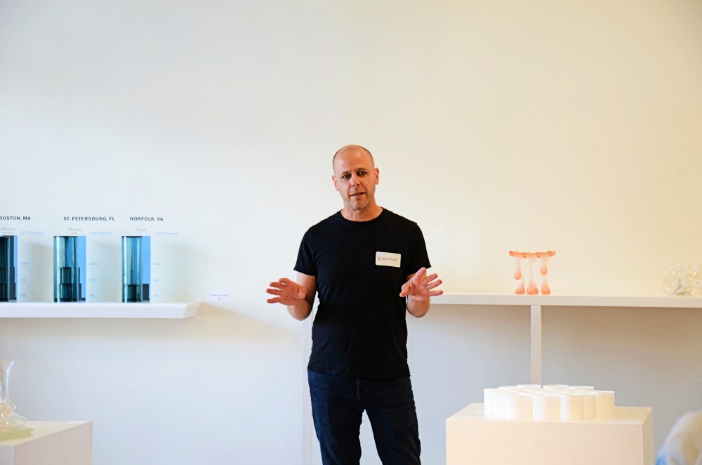 Gregg Moore&rsquo;s work comes from the field &mdash;literally. Moore works in bone china, which begins in the pasture of Blue Hill&rsquo;s Chef in Residence, Dan Barber&rsquo;s Stone Barns. &ldquo;The grass that nourishes the cattle whitens the porcelain, which is made, in part, from a mixture of pulverized bone ash. Once kiln fired, the cups emerge vitreous and translucent &mdash;&nbsp;a material nod to the interplay between flesh and bone, ephemeral and eternal,&rdquo; said Moore.